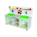 מטבח מדפים +2 כיורים