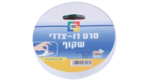 דבק דו צדדי שקוף19 מ"מ