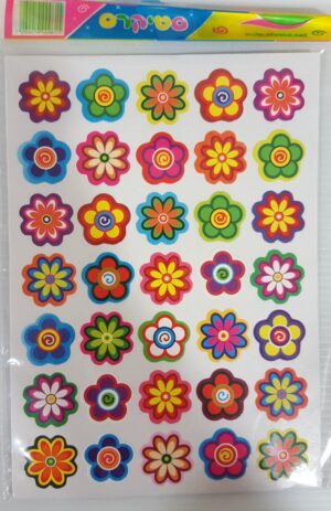 מדבקות פרחים (אופציות לבחירה)