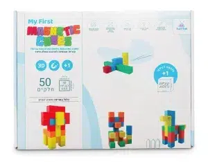 50 קוביות מגנטיות 3.6 ס"מ